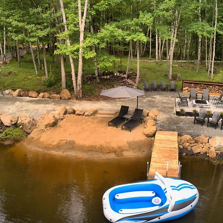 Kallm-Mont-Tremblant Chalet With Hot Tub, Pond & Beach On Private 7Acre Estate Лак-Сюперьёр Экстерьер фото